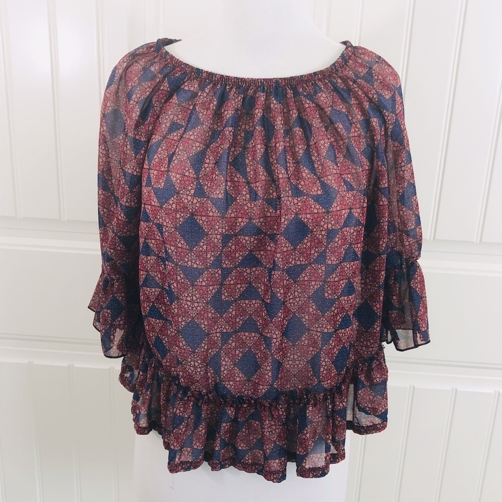 Anthropologie Petticoat Alley Peasant Blouse Top S